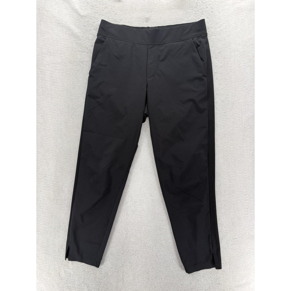 Athleta Brooklyn Ankle Womens Pants 6 Black Featherweight Stretch UPF 40+ Travel